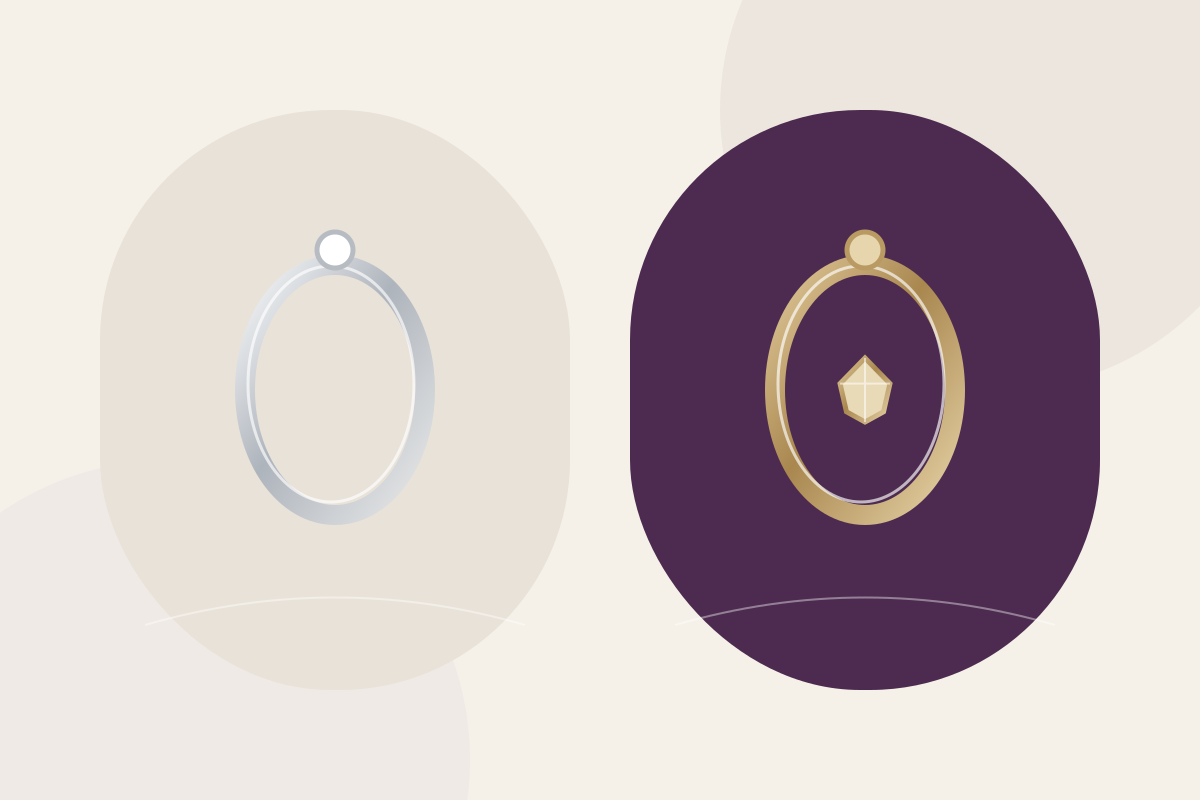 Editorial illustration of jewelry styled from daytime to evening